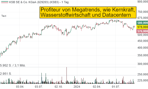 KSB liefert Pumpen für Kernkraftwerke. Unbekannter Profiteur des neuen Kernenergie-Trends mit einem 7er KGV!