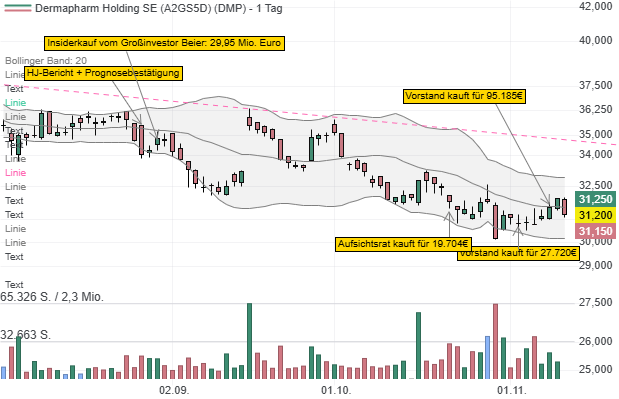 Dermapharm Holding SE: Insiderkäufe vor der Präsentation des Q3-Berichts!